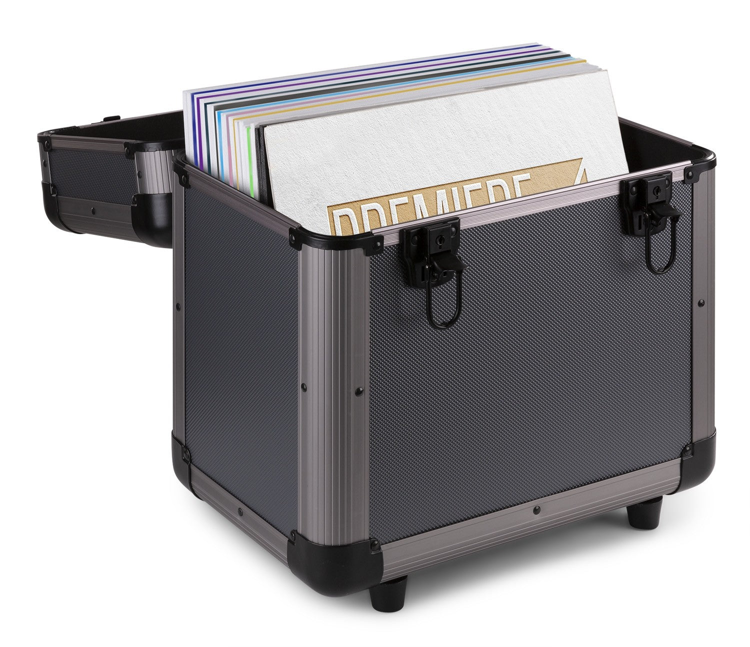 Power Dynamics RC80 12" - Maleta para vinilos Titanio - Tempo Shop