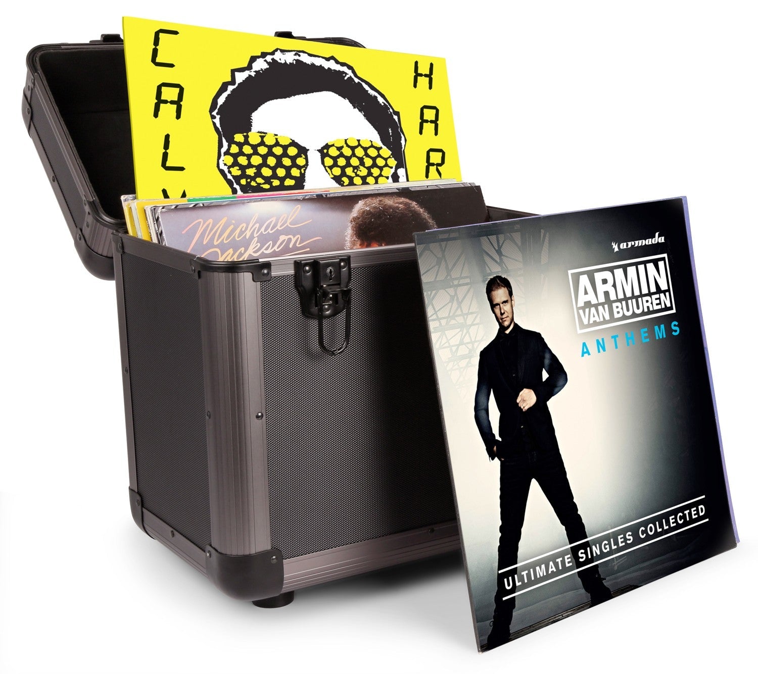 Power Dynamics RC80 12" - Maleta para vinilos Titanio - Tempo Shop