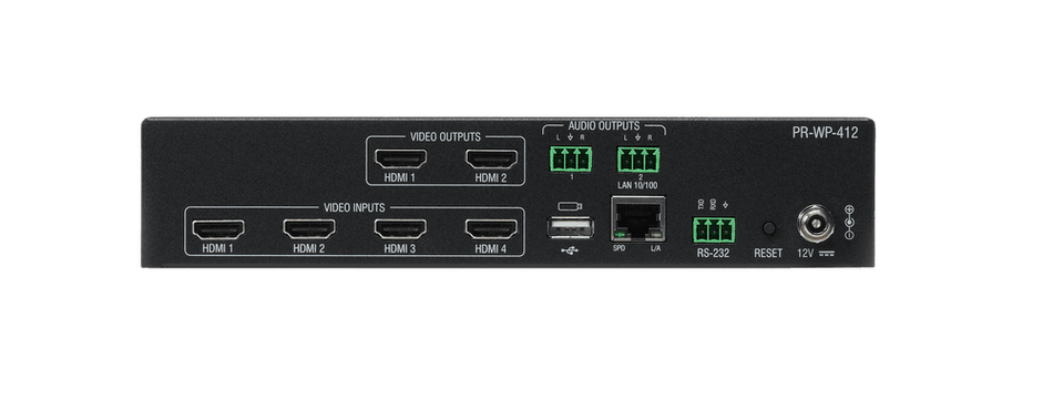 AMX PR-WP-412 - Procesador de Ventana y Matriz HDMI Precis 4x1+1 4K60