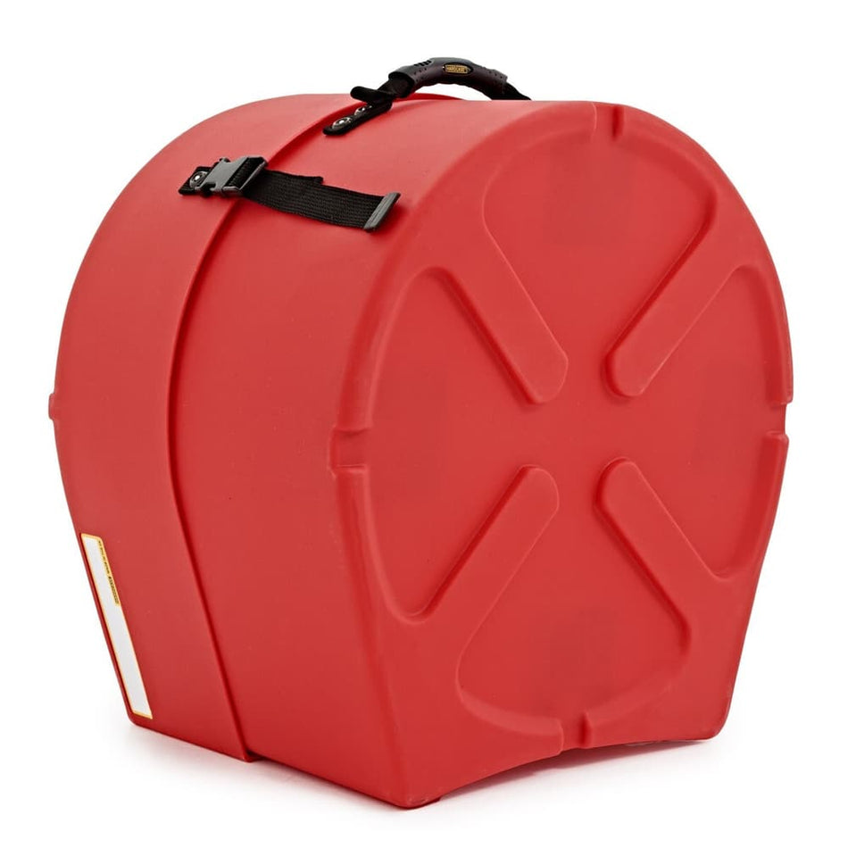 Hardcase HNP18FTR - Estuche tom base suelo 18″ rígido, apilable y con tapa telescópica (Rojo)