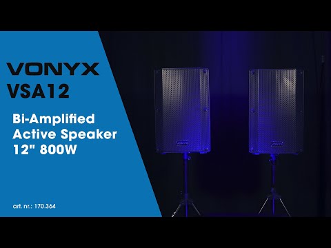 Vonyx VSA12 - Altavoz Activo Bi-Amplificado 12" 800W