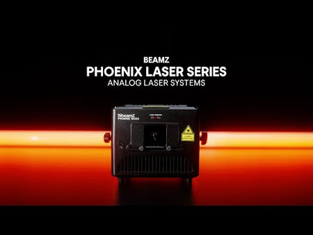 beamZ Phoenix Laser - Proyector Láser RGB a Todo Color de 1W