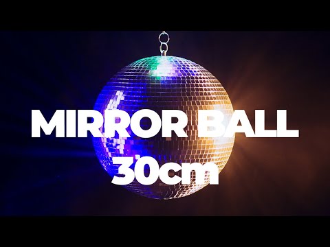 beamZ MB30 - Bola de espejos 30 cm de alta reflexión con espejos de cristal y asa metálica