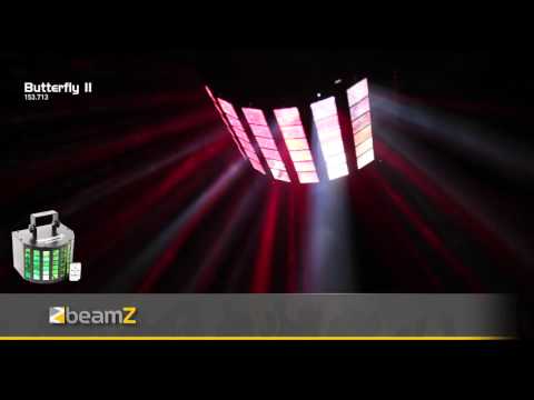 beamZ Butterfly II - Efecto LED 6x 3W RGBAWP-UV con mando IR y control al ritmo de la música