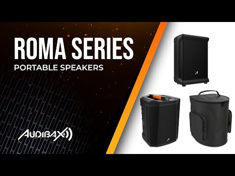 Audibax Roma 240 Go - Altavoz PA portátil 6,5" con batería, 120 W RMS (240 W pico), Bluetooth y TWS