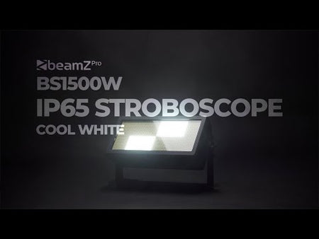 beamZ Pro BS1500W - Foco Estroboscópico y Cegadora LED de Luz Blanca Fría IP65