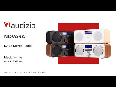 Audizio Novara - Radio estéreo DAB+ en color blanco