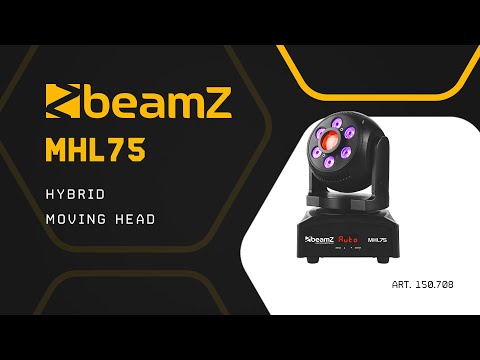 beamZ MHL75 - Cabeza móvil híbrida Spot y Wash con control DMX de 16 canales