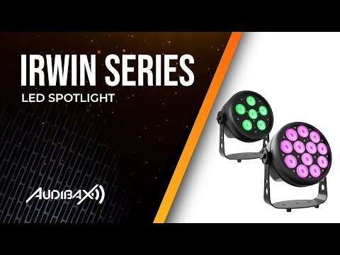 Audibax Irwin 120 - Foco PAR LED 120 W RGBW 4 en 1 con control DMX e IR