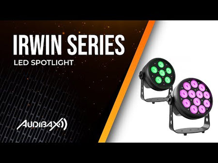 Audibax Irwin 120 - Foco PAR LED 120 W RGBW 4 en 1 con control DMX e IR