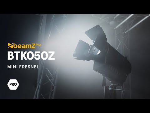 beamZ Pro BTK050Z - Mini foco Fresnel LED COB WW/CW 50 W + 50 W con zoom manual 10°-60°