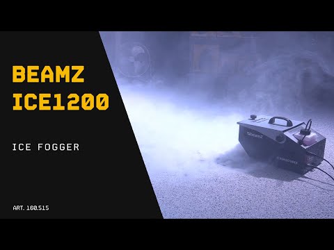 beamZ ICE1200 MKII - Máquina de humo bajo con hielo 1200 W (125 m³/min, depósito 1,3 L, mando 3 m)