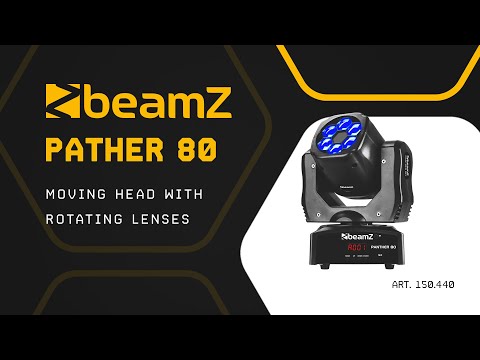 beamZ Panther 80 - Cabeza móvil LED compacta con 6x 12W CREE RGBW 4-en-1