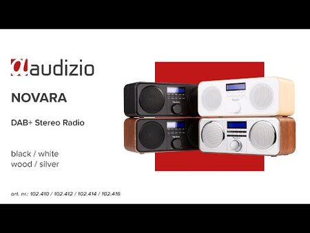 Audizio Novara - Radio Estéreo DAB+/FM con Diseño en Madera