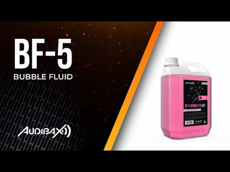 Audibax BF-5 - Líquido de burbujas 5 L para máquinas de pompas, fórmula segura, inodora y sin residuos