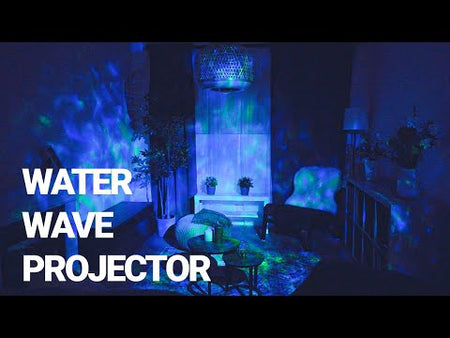 beamZ LWE20 - Proyector LED efecto agua 3-en-1 RGB con rueda rotativa y mando IR