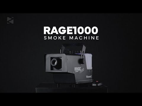 beamZ Rage1000SNOW - Máquina de nieve compacta con depósito LED 2 L y mando inalámbrico (5 m³/min)