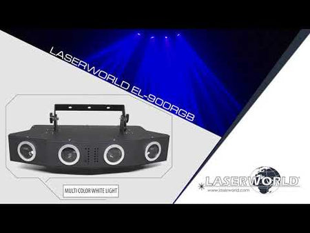 Laserworld EL-900RGB - Sistema Láser Multicolor de 900mW con 4 Salidas