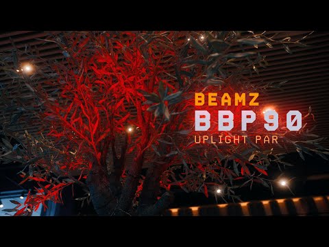 beamZ BBP90 - Uplighter a batería RGB-UV 4×4 W para truss y eventos (acabado negro, funcionamiento sin ventilador)