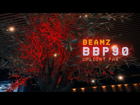 beamZ BBP90 - Uplighter a batería RGB-UV 4×4 W para truss y eventos (acabado negro, funcionamiento sin ventilador)