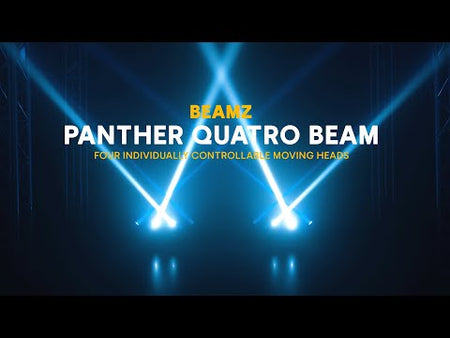 beamZ Panther Quatro Beam Bar - Barra de Iluminación LED con 4 Cabezas Móviles y Control DMX