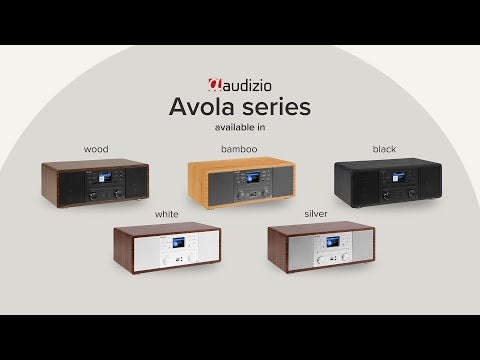 Audizio Avola - Sistema de Música Digital Todo en Uno con CD, Bluetooth y Radio por Internet