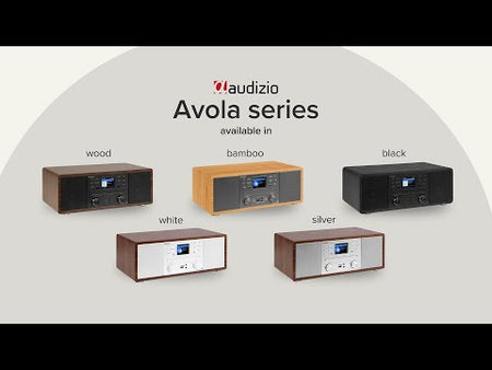 Audizio Avola - Sistema de Música Digital Todo en Uno con CD, Bluetooth y Radio por Internet