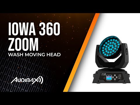 Audibax Iowa 360 Zoom - Cabeza móvil wash 36 LED RGBW 10W con zoom motorizado