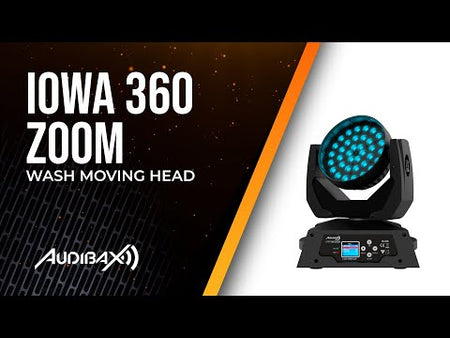 Audibax Iowa 360 Zoom - Cabeza móvil wash 36 LED RGBW 10W con zoom motorizado