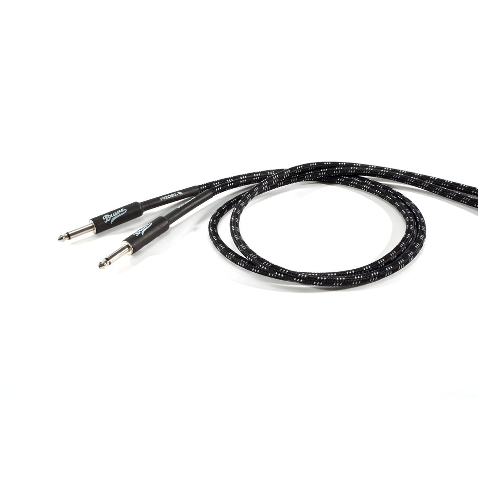 PROEL BRV100LU6BW - Cable de instrumento jack - jack negro/blanco 6m - Tempo Shop