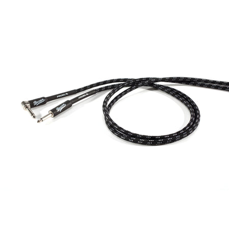 PROEL BRV120LU3BW - Cable de instrumento jack - jack acodado negro/blanco 3m - Tempo Shop