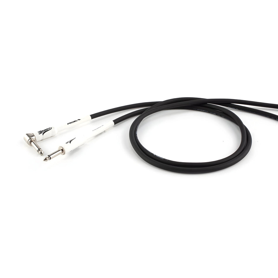 PROEL BRV120LU6BK - Cable de instrumento jack - jack acodado negro 6m - Tempo Shop