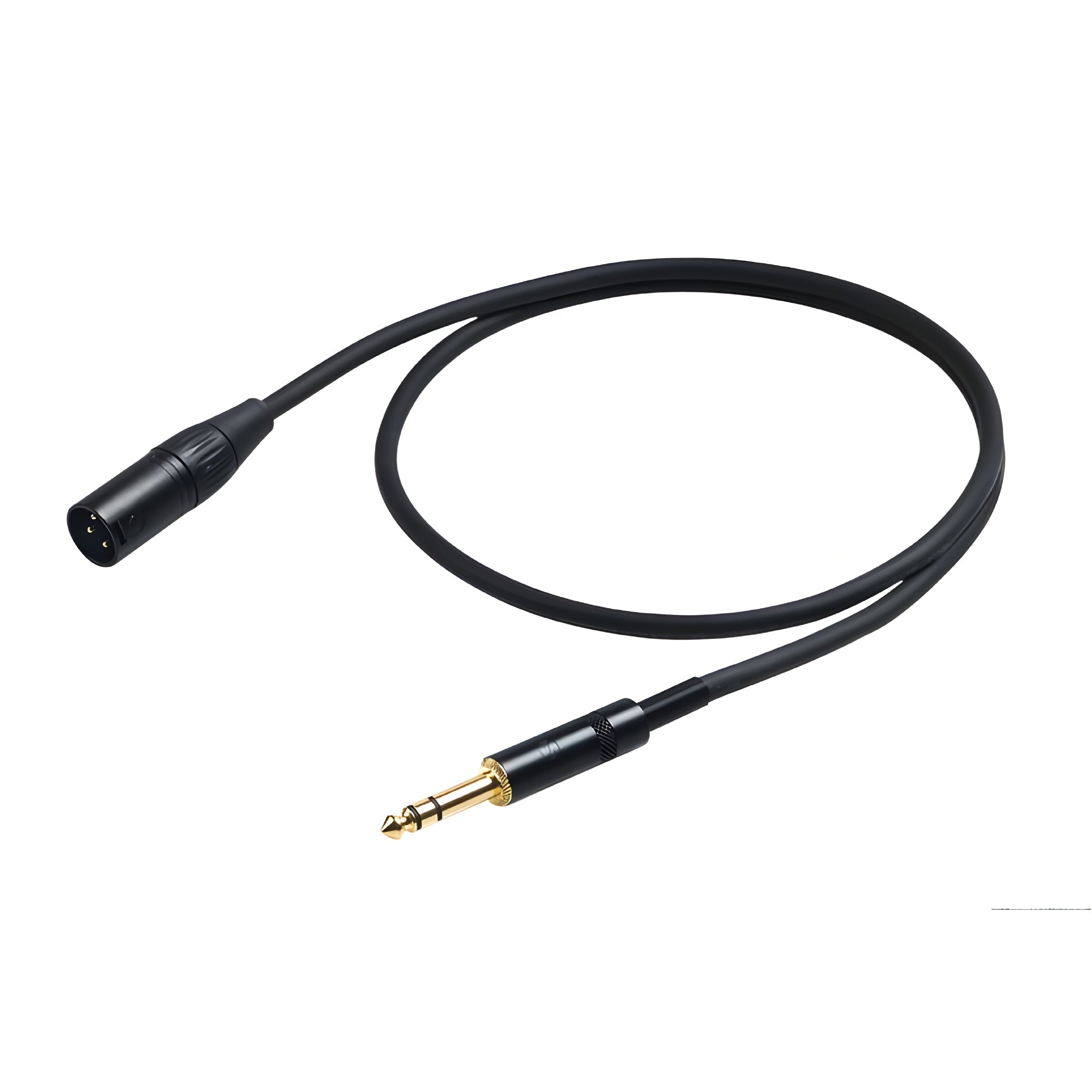 PROEL CHL230LU1 - Cable de micrófono balanceado profesional jack estéreo - XLR macho 1m - Tempo Shop