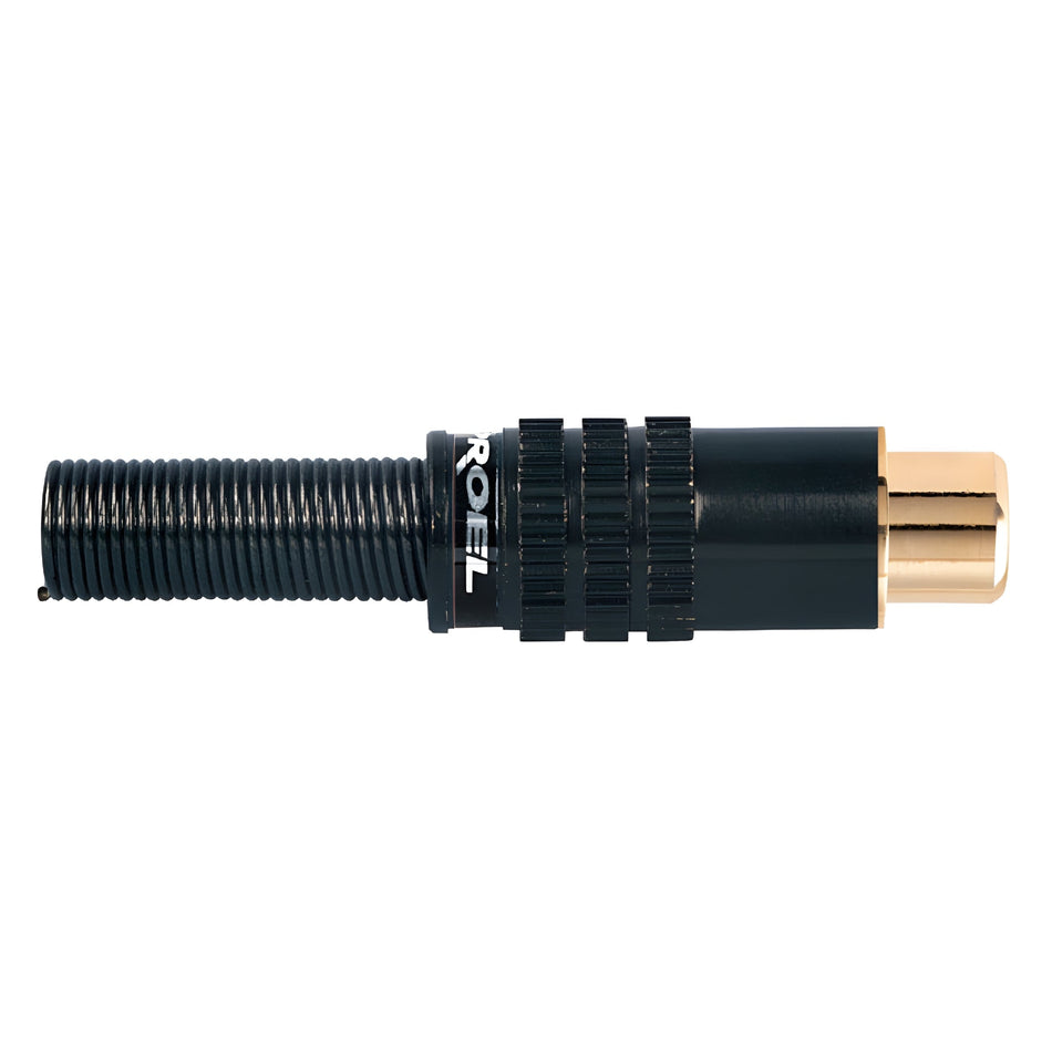 PROEL PRCA25BK - Conector Proel RCA hembra profesional con contactos dorados - Tempo Shop