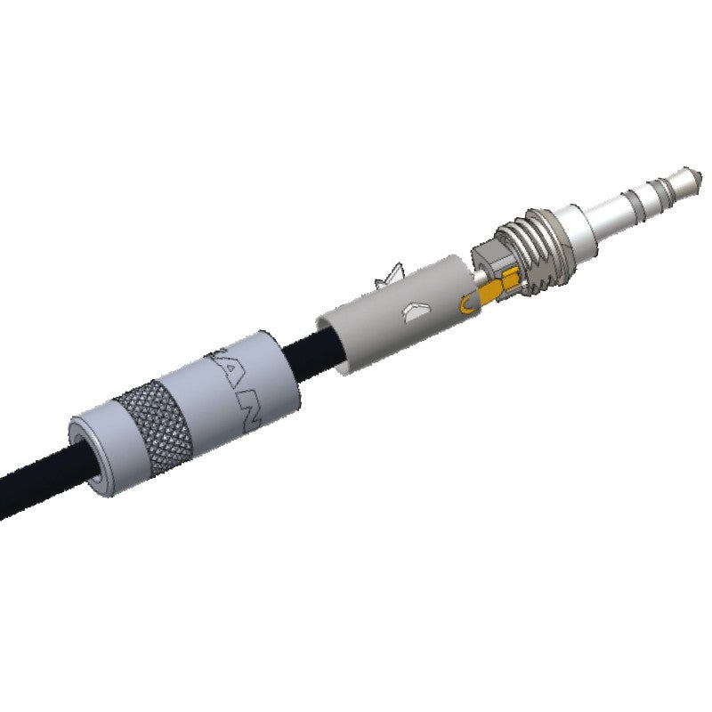 REAN NYS231 Conector Mini Jack 3,5 mm - Estéreo Macho Aéreo