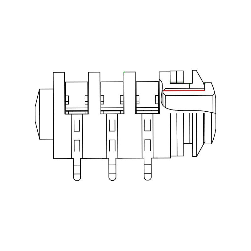 REAN NYS2152 - Conector Jack Hembra para PCB