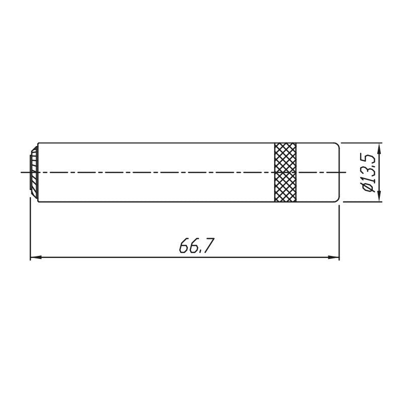 REAN NYS2203P - Jack Hembra Aéreo 1/4" Estéreo Plata