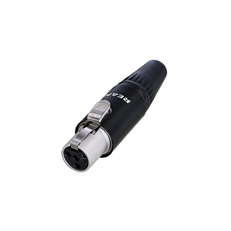 REAN RT4FC-B - Conector Mini XLR Hembra 4 Polos