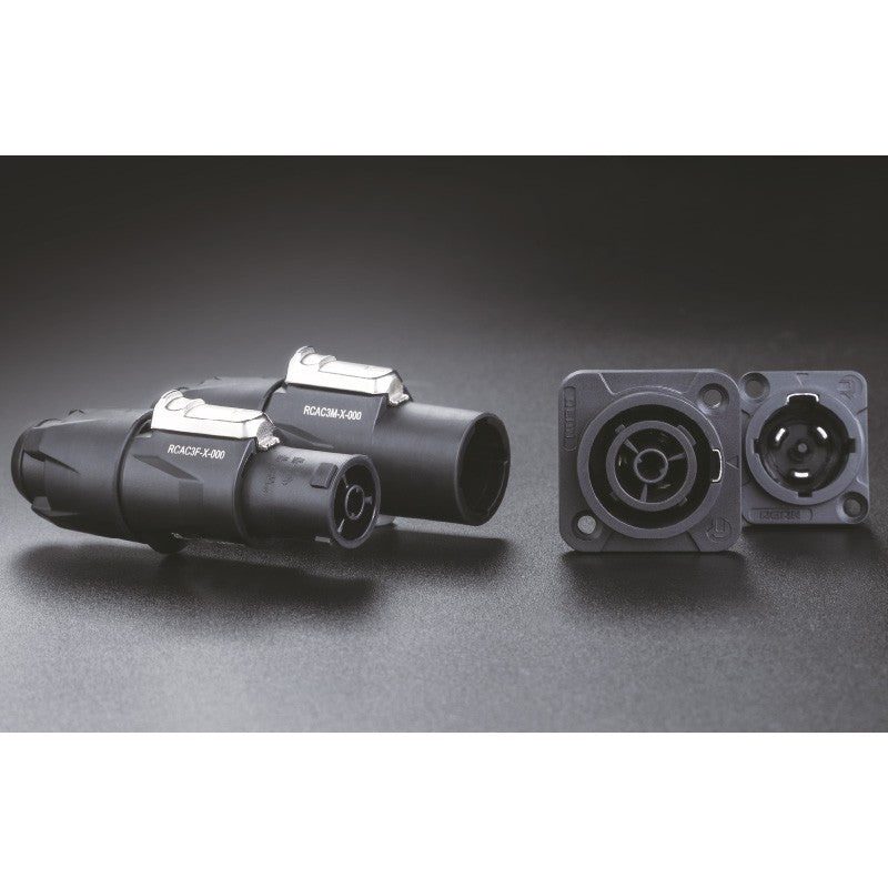 REAN-Neutrik RCAC3M-X-000-1 - Conector PowerCON macho aéreo IP65 - Tempo Shop
