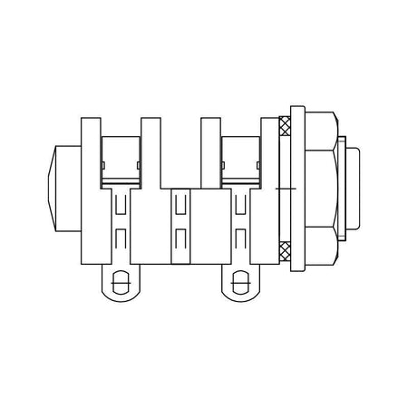 REAN NYS2122 - Conector Jack Mono 6.35mm para Chasis - Tempo Shop