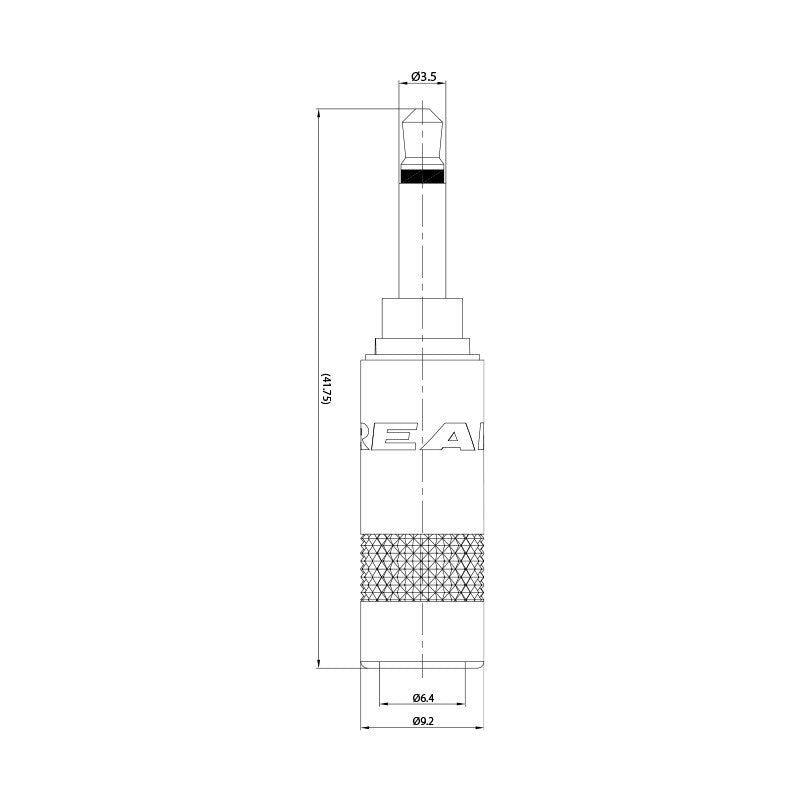 REAN NYS226L - Conector Mini Jack Mono 3,5 mm Salida Grande - Tempo Shop