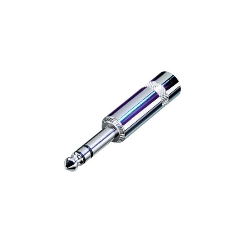 REAN NYS228 - Conector Jack Estéreo 6.35 mm Plata - Tempo Shop