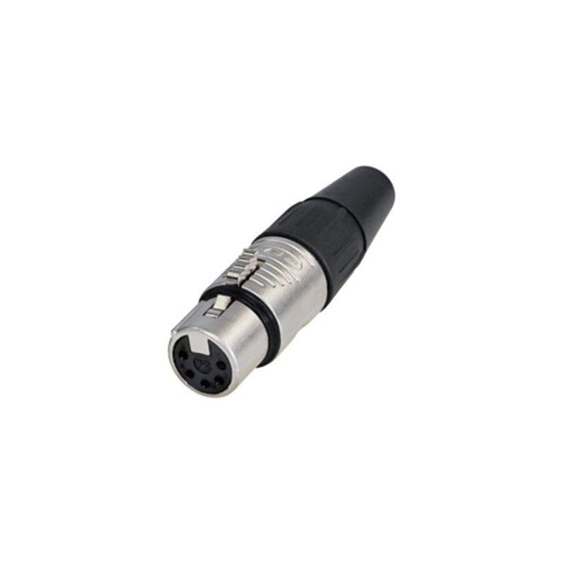 REAN RC5F - Conector XLR 5 Pines Hembra Plata - Tempo Shop