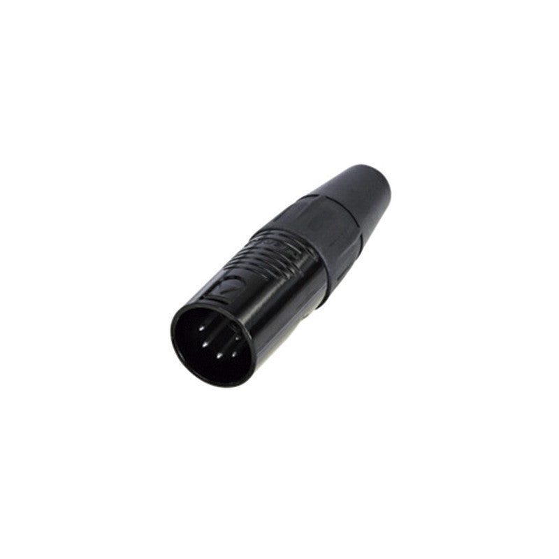 REAN RC5M-BAG - Conector XLR 5 Pines Macho Negro - Tempo Shop