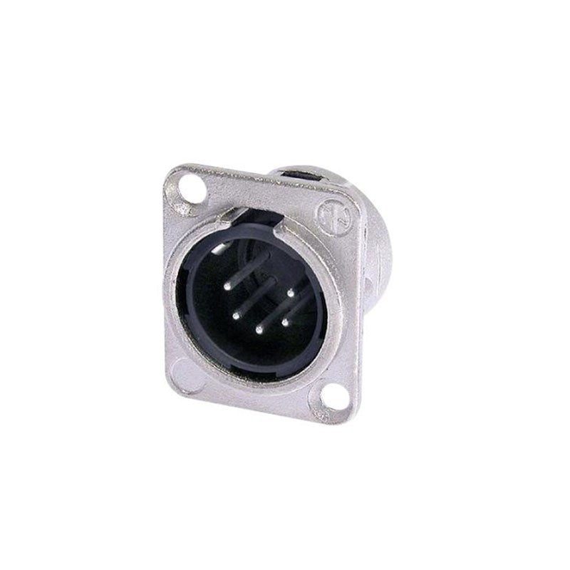 REAN RC5MDL - Conector XLR Macho 5 Pines Plata - Tempo Shop