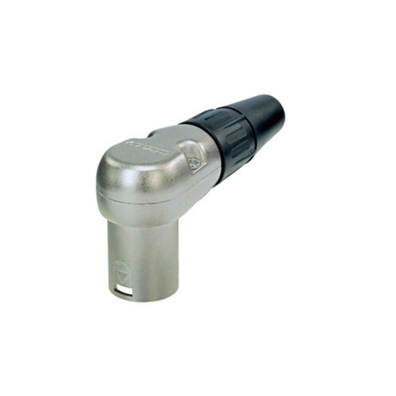 REAN RC5MR - Conector XLR 5 pines macho acodado plata - Tempo Shop