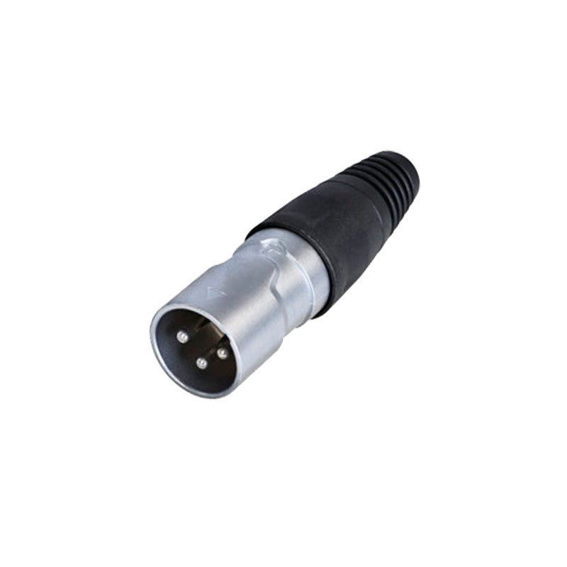 REAN RCX3M-Z-000-1 - Conector XLR Macho Aéreo IP65 Plata - Tempo Shop