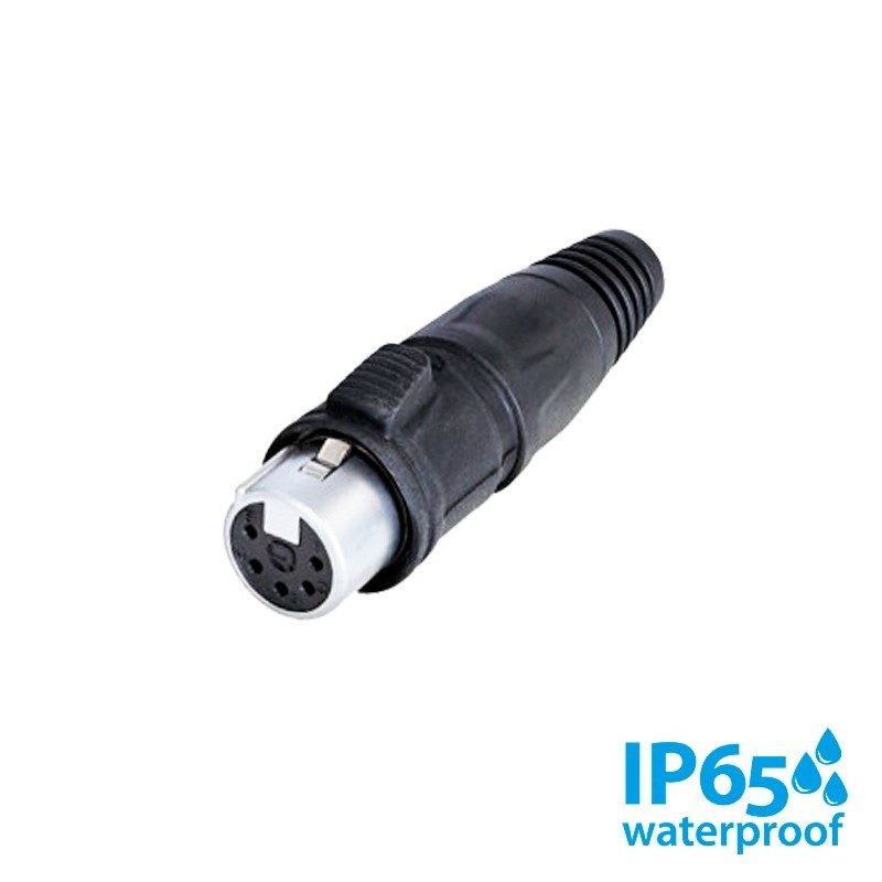 REAN RCX5F-Z-000-1 - Conector XLR 5 Pines Hembra IP65 - Tempo Shop