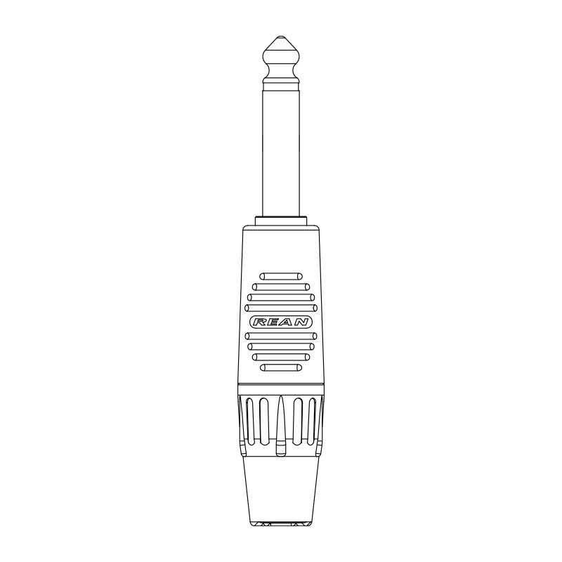 REAN RP2C - Conector Jack Aéreo Mono Plata - Tempo Shop