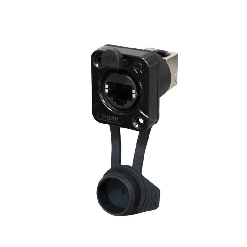 REAN RRE8F-Z-011 - Conector RJ45 Chasis 90º IP65 Negro - Tempo Shop